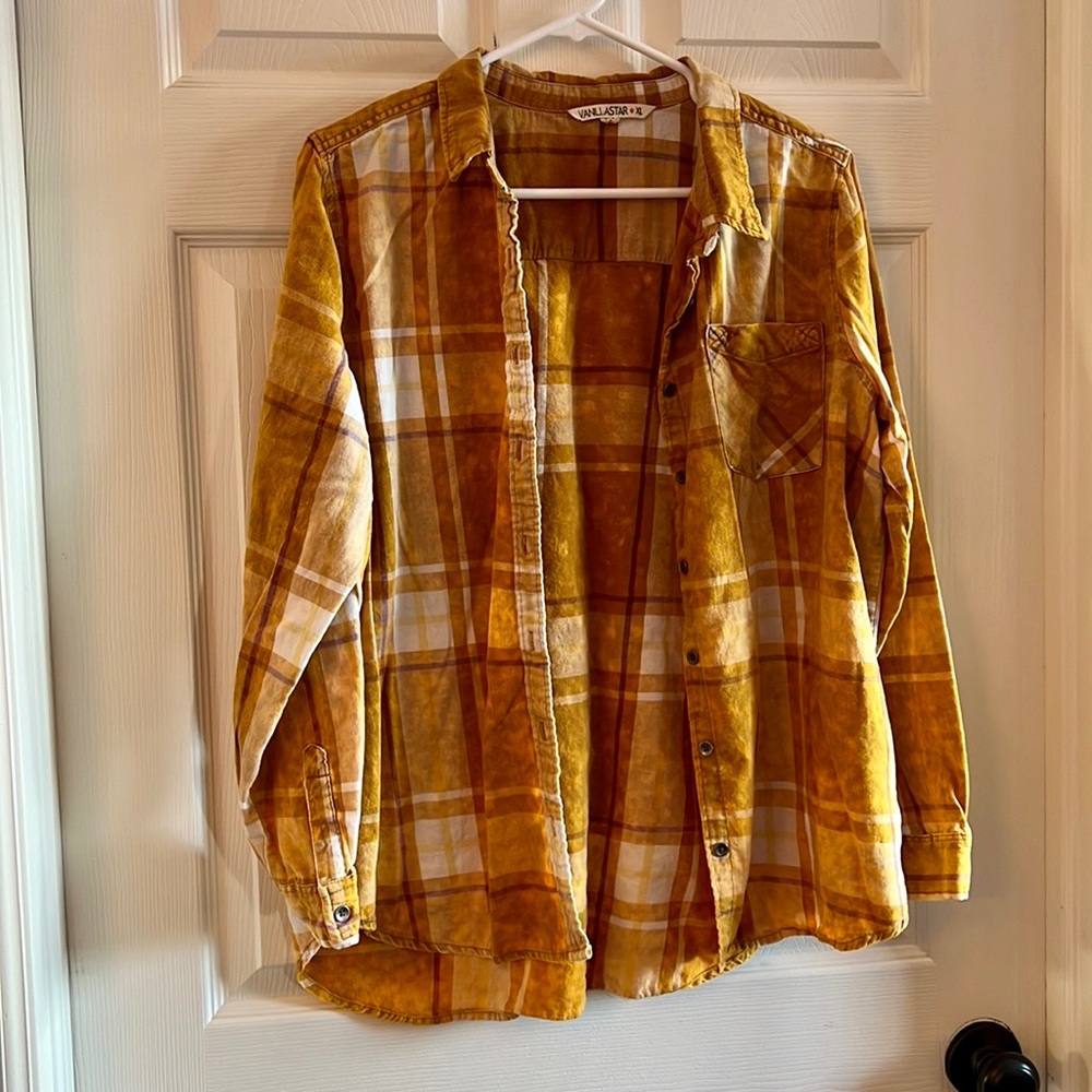 Button-Up Yellow Flannel